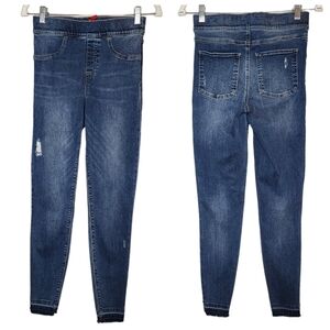 Spanx distressed medium wash jeggings.  Women's Size small.